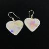 08_White resin hearts vintage crystal 1.5" $30
