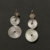 13_ Aluminum curlie cues sterling silver ear wire 1/5" $30. SOLD AR