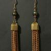 18_Vintage copper tassel black pearl copper $38 - SOLD but have a duplicate pair