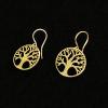 64_Bronze Tree of Life 14k gold -filled ear wire $35