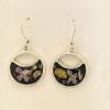 56_Wildflowers and plants, resin, sterling silver earwires  1"  38