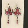 60_Turmoline, garnet, Sterling silver earwire. 2.75"  $45