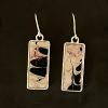 82_Acrylic paint "skin", resin, sterling silver earwire  1"  $35