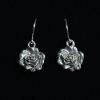 53_ Silver plated roses, Sterling silver ear wire  .5" $30