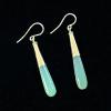 66_ Chrysoprase, chalcedony, sterling silver 1.75" $42